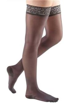 mediven sheer & soft for Women, 20-30 mmHg Panty Closed Toe Compression  Stockings, Charcoal, III-Standard