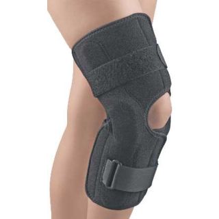 FLA Orthopedics FL37-350LGBLK SAFE-T-SPORT Wrap-Around Hinged Knee Brace -  Size- Large : : Health & Personal Care