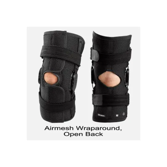 Breg Airmesh Wraparound Hinged Knee Brace size small
