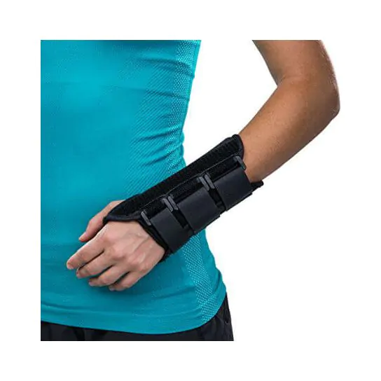 PROCARE ComfortFORM Wrist Splint PROCARE® ComfortFORM® With Abducted Thumb  Foam / Lycra Left Hand Black Medium - DJO 79-87315 EA - Betty Mills