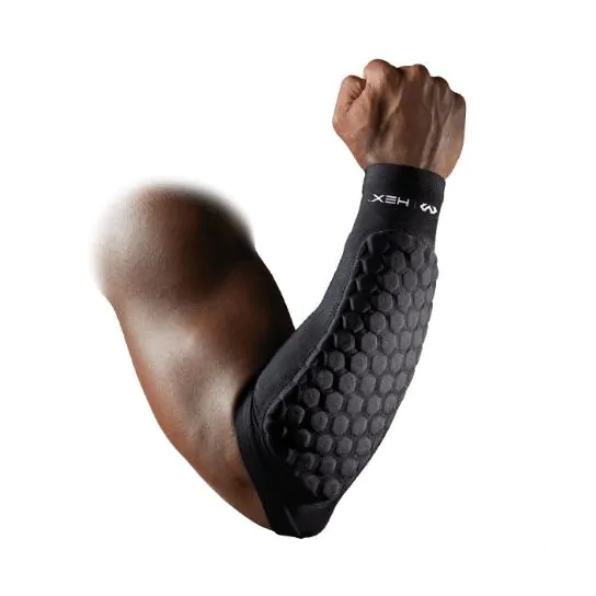McDavid Knee HEX Tech Black Padded Protective Compression Sleeve, Pair,  Small/Medium