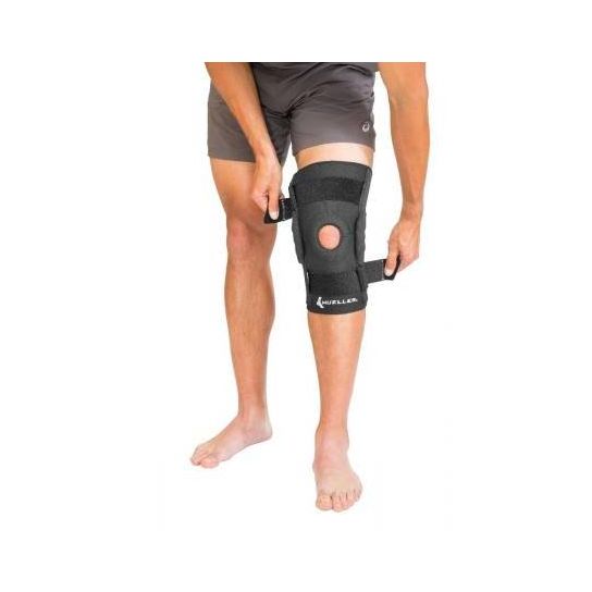 mueller hinged wraparound knee brace