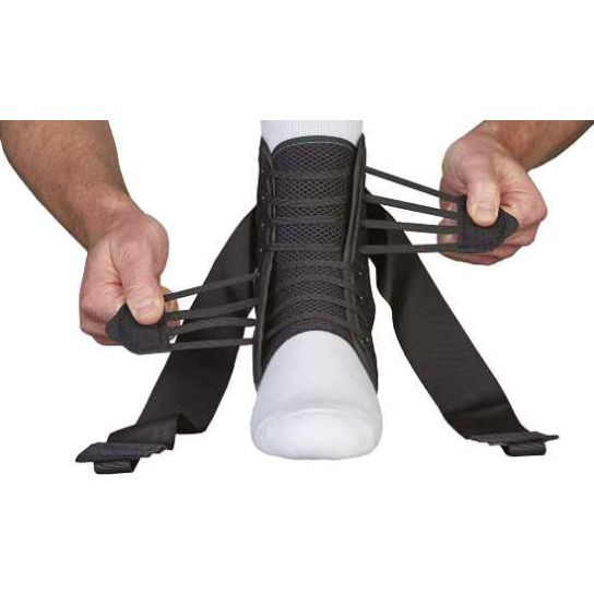 ASO Speed Lacer Ankle Brace Black