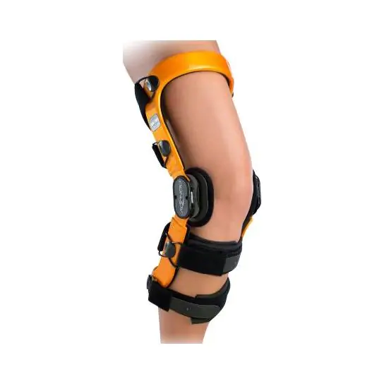 DonJoy popular Defiance Knee Brace Force Point Forcepoint Support ACL Right Red Tiger