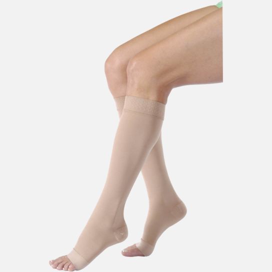 Jobst Relief Knee High 30-40 with Silicone Band, Open Toe