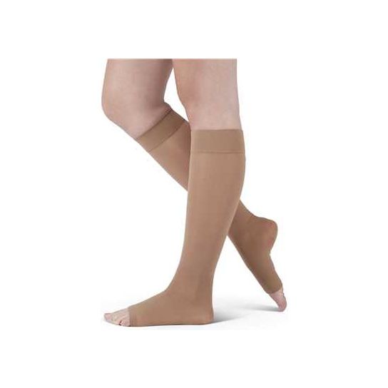 Assure By Medi 20-30 mmHg Calf High Open Toe Compression Stockings, Petite, Standard and Wide Calf