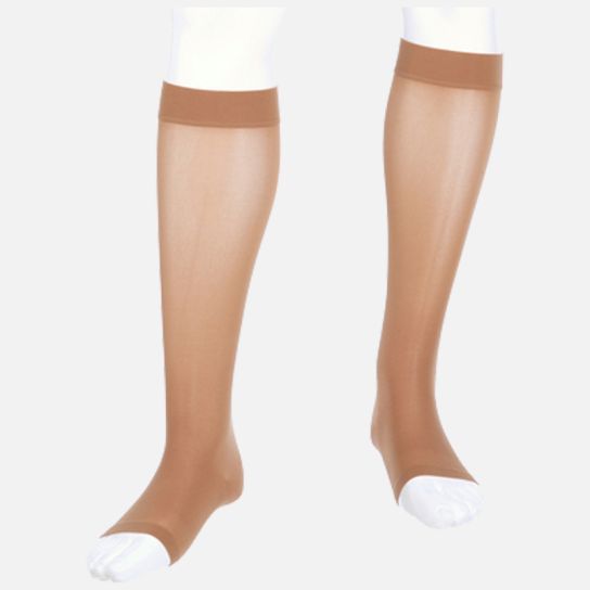 Assure by Medi 15-20mmHg Calf High Open Toe Compression Stockings