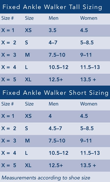 Breg Fixed Ankle Walker Short