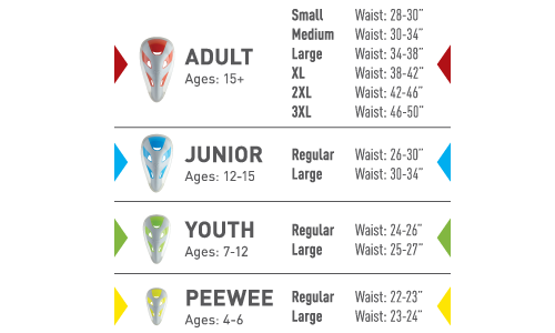 Youth Athletic Cup Size Chart