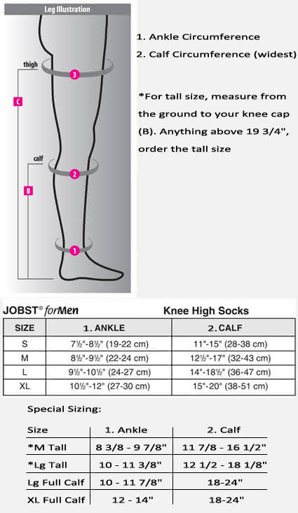 Jobst for Men Casual Knee High 30-40 DME-Direct